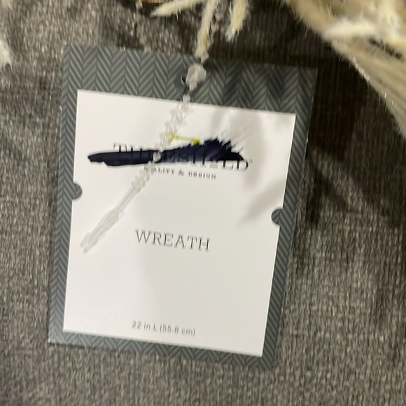 Ring Pampas Grass Wreath by Target Threshold. Lightweight & for indoor use. - Picture 7 of 11